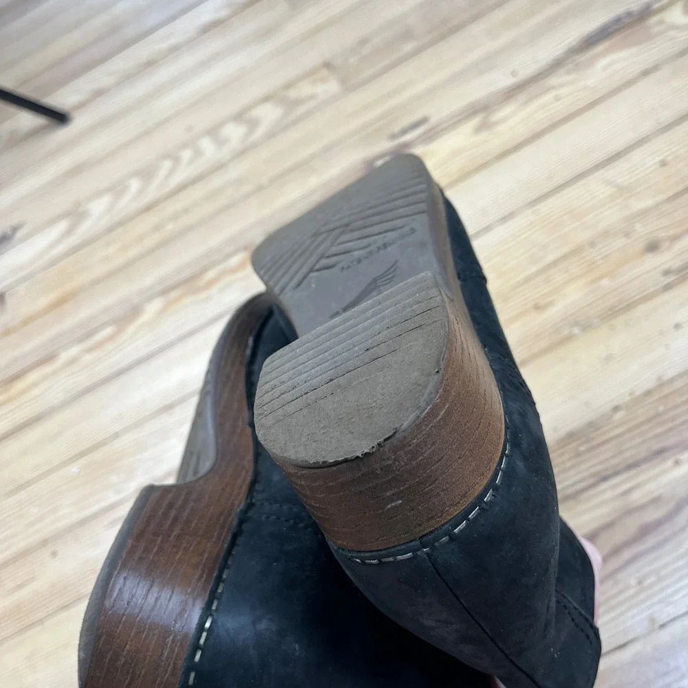 Dansko black suede